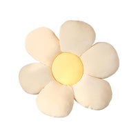 1 x RAW Customer Returns ACYOUNG Flower Floor Cushion Tatami Flower Shaped Plush Decor Comfortable Seat Cushion for Children s Room Home Sofa Decoration 40 x 40 cm, White Yellow - a  - RRP €15.6