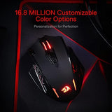 1 x RAW Customer Returns Redragon M913 Impact Elite Wireless Gaming Mouse, 16000 DPI Wired Wireless RGB Mouse with 20 Programmable Buttons, 45 Hours Battery Life and Optical Pro Sensor, 12 Side Buttons MMO Mouse - RRP €62.94