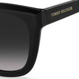 1 x RAW Customer Returns Tommy Hilfiger Unisex Th 1884 s Sunglasses, 807 9O Black, 52 - RRP €79.0