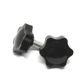 1 x Brand New Star Shaped Tightening Knobs M4 x 30mm Female Thread Clamping Screw Black - RRP €22.8