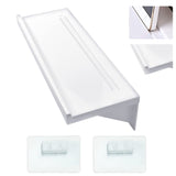 1 x RAW Customer Returns Favengo shower shelf white shower shelf self-adhesive plastic kitchen shelf shower baskets without drilling bathroom shelf bathroom shelf for gluing wall shelf bathroom shelf for hanging for bathroom kitchen - RRP €16.63