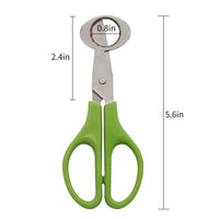 3 x Brand New Quail egg scissors, stainless steel egg shell cutter, small egg scissors, egg opener for home and kitchen green  - RRP €72.0