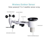 1 x RAW Customer Returns ECOWITT Weather Stations, 7 in 1 Outdoor Sensor, Wireless Weather Station with Solar Powered Weather App, GW1100 Gateway Indoor Weather Server for Home Garden - RRP €145.99