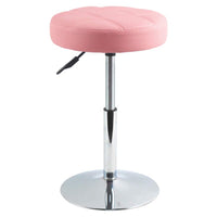 1 x RAW Customer Returns FURWOO Round Salon Massage Swivel Stool Chair Work Barber Shop Mud Beauty Salon Beauty Chair Beak Small Stools Pink  - RRP €36.99