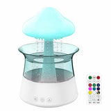 1 x RAW Customer Returns Rain Cloud Humidifier for Bedrooms and Large Rooms, Mushroom Oil Diffuser with LED Lights in 7 Colors Can Be Used as Night Light, Raindrop Cloud Humidifier with Remote Control  - RRP €59.99