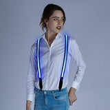 1 x RAW Customer Returns Pack of 2 Luminous Men s LED Suspenders and Bow Tie, LED Light Up Suspenders for Music Festival, Halloween Costume Party, Rave Party, Christmas, Neon Luminous Dark Party Supplies for Party Decoration - RRP €20.34