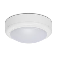 1 x RAW Customer Returns Wookot LED bulkhead, bathroom lamp with motion detector inside, 24w, IP65, 4000K, neutral white, LED round cellar, microwave induction lamp, bulkhead lamp, waterproof bathroom lamp - RRP €17.14