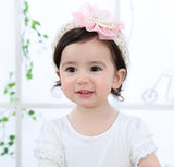 4 x Brand New Fashband Baby Headbands for Girls Elastic Flower Headband Bow Hair Accessories for Newborn Toddler Kids 2 Pack  - RRP €72.0