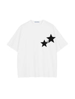 1 x RAW Customer Returns Aelfric Eden T-shirt Oversized Men s T-shirt Summer Short Sleeve Round Neck Basic Tops Casual Y2K T-shirt with Stars Streetwear Longshirt Tops White M - RRP €40.33