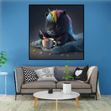 4 x Brand New 5D Diamond Painting Complete Kit, Unicorn Diamond Painting for Adults Kids, DIY Animals Beaded Paintings Diamond Painting, Diamond Painting Cross Stitch Embroidery for Home Decor - RRP €91.2