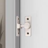 1 x RAW Customer Returns Latch Lock Small Sliding Door Lock 90 Degree Sliding Door Lock Buckle Lock Bolt Anti-theft Hasp Wooden Door Latch with Buckle Bolt - RRP €13.76