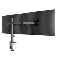 1 x RAW Customer Returns Pholiten monitor mount for 13-27 inch LED LCD screen up to 10 kg, monitor arm for 2 monitors, height adjustable, swiveling, tilting monitor mount for the desk, max. VESA 100x100mm - RRP €30.24