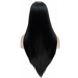 1 x RAW Customer Returns PORSMEER Women s Black Long Straight Wigs for Women Girls Black Straight Middle Parting Wig Heat Resistant Synthetic Hair Wig for Daily Party Costume 24 Inches - RRP €22.98