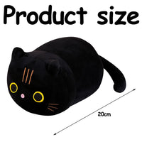 1 x Brand New CBOSNF Cat Plush, Plush Toy 25 cm Cat Black Doll, Cat Stuffed Animals Toy, Kawaii Cat Doll Plush Cuddly Toy Soft Cat Shape Design for Children Birthday Gift - RRP €30.0