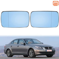 1 x RAW Customer Returns Riloer Rear view mirror left right for car, mirror mirror glass white blue tinted, suitable for BMW Series 3 E46 318i 320i 325i 330i 1998-2006, 51168250438 - RRP €32.4