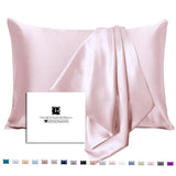 1 x RAW Customer Returns Silk pillowcase 40x80, Ravmix silk pillowcases, for hair and skin, with hidden zipper, both sides silk, mulberry silk pillowcase 40x80, 1 piece, pink - RRP €24.19