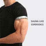 1 x RAW Customer Returns NANO HERTZ T-Shirt Sauna Slimming Slim Tank Top Sweat Anti-Cellulite Sports Suit for Sweating Fitness Running Yoga Men, Black, S - RRP €27.6