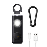 1 x RAW Customer Returns ORIA Personal Alarm, Pocket Alarm Rechargeable, 130dB Self-Defense Siren, Security Keychain, LED Flash Light Signal, Shrill Alarm Emergency Alarm for Women Seniors Children - RRP €11.09