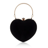 1 x RAW Customer Returns LHHMZ Women s Wedding Clutch Evening Bag Heart Shape Clutch Wallet Cocktail Party Bag - RRP €25.89