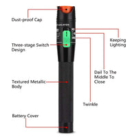 1 x RAW Customer Returns DAXGD 30mW Plastic Pan Type Visual Fault Locator Fiber Optic Cable Tester Meter for CATV 20-30 KM - RRP €26.99