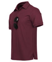 1 x RAW Customer Returns JACKETOWN Polo Shirts Men Short Sleeve Breathable Quick-drying Polo Shirts Men Summer Button Placket T-Shirts Men Casual Sports Shirt Basic Regular Fit Golf Polo Shirt Wine Red-XL  - RRP €32.99