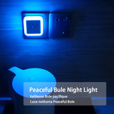 1 x RAW Customer Returns  3 Pieces LED Night Light Socket with Light Sensor, for Children, with Twilight Sensor, for Bedrooms Living Room Bathroom Corridor Kitchen Stairs Blue  - RRP €11.38