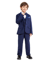 1 x RAW Customer Returns LOLANTA Boys Tuxedo Black Boys Suit,Page Boy Suits Boys Wedding Suits 152-158, Navy, Label Size 150  - RRP €54.17