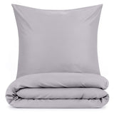 1 x RAW Customer Returns Blumtal bed linen 155x200 cm 2 pillowcases 40x80 cm - duvet covers made of breathable microfiber, super soft duvet cover set, Oeko-Tex certified, 3-piece - gray - RRP €20.16