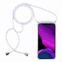 1 x RAW Customer Returns 2ndSpring mobile phone chain protective case compatible with Samsung Galaxy A8 Plus 2018 mobile phone case with strap, collar lanyard silicone case, silver - RRP €20.4