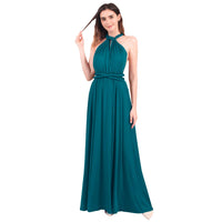 1 x RAW Customer Returns IMEKIS Women s Elegant Evening Dress Multiway V-Neck Off Shoulder Party Dress Sleeveless Halter Neck Maxi Dress Backless Summer Dress Festive Cocktail Dress Bridesmaid Wedding Ball Gown - RRP €40.44