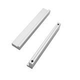 1 x RAW Customer Returns Qrity 10x furniture handles hole spacing 128mm door handles kitchen bar handle cabinet handles drawer handles kitchen cabinet handles for kitchen cabinets silver - RRP €25.1