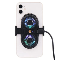 1 x RAW Customer Returns DollaTek Phone Fan Cell Phone Semiconductor Cooler Fan for Cool Phone Temperatures for Heatsink Smartphone, Smooth 4-6.5 inch Cell Phones - Black - RRP €21.32