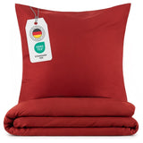 1 x RAW Customer Returns Blumtal bed linen 200x220 cm 2 pillowcases 40x80 cm - Duvet covers made of breathable microfiber, super soft duvet cover set, Oeko-Tex certified, 3-piece - dark red - RRP €26.99