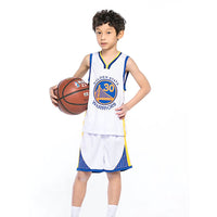 1 x RAW Customer Returns Basketball jersey children 2-piece basketball children jersey, jersey basketball children shirt and shorts, sleeveless basketball jersey set for 4-14 children white  - RRP €23.46