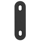 1 x RAW Customer Returns 10 pieces flat connector perforated plate black with long hole 155 x 45 mm thickness 3 mm bracket repair plate metal connector wood connector carbon steel - RRP €23.94