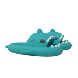 1 x RAW Customer Returns ChayChax Shark Sildes Slippers Women Men Children Shark Bath Slippers Summer Slippers Bath Slippers Non-Slip Shower Bathing Shoes Beach Sandals Massage Blue 34 35 EU - RRP €23.99