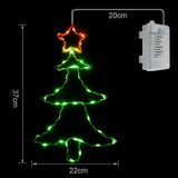 1 x RAW Customer Returns Christmas decoration window light, Christmas tree Santa lights, battery operated Christmas lights with timer, LED Christmas lights, Christmas LED fairy lights, window lighting Christmas - RRP €24.94