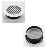 1 x RAW Customer Returns Sctmda ventilation grille exhaust air grille round 4 pieces ventilation grille with insect protection external grille insect protection exhaust air grille white 100 mm - RRP €23.59