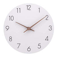 1 x RAW Customer Returns ACCSHINE MDF Wooden Wall Clock No Ticking Noise Silent Modern 30cm Quartz Large Battery Operated Wall Clock Easy to Read for Room Home Kitchen Bedroom Office School White  - RRP €21.31