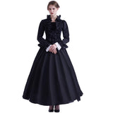 1 x RAW Customer Returns GRACEART Women s Victorian Crinoline Dress Vintage Medieval Masquerade Dresses XL, Black  - RRP €65.99