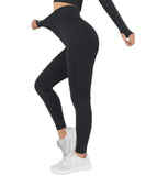 1 x RAW Customer Returns Merlvida Scrunch Butt Sports Leggings Women s High Waist Seamless Push Up Leggings Opaque Boom Booty Leggings Sports Pants with Tummy Control Slim Sports Leggings Gym Leggings Pants E01 - Black Size L - RRP €21.62