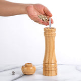 1 x RAW Customer Returns BINHAI pepper mills -2 piece set of wooden spice mill manual mills salt mills solid with strong adjustable ceramic mills - RRP €23.99