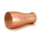 1 x RAW Customer Returns Zap Impex Copper Water Bottle with Integrated Glass, Hammered, Matte, 1000 ml - RRP €29.99