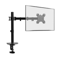 1 x RAW Customer Returns Single Monitor Mount, Monitor Arm Stand Desk Mount Height Adjustable Tilt Swivel Rotatable for 13-32 inch, max. 9 kg for home, office, school, removable VESA stand 75-100 mm  - RRP €29.99