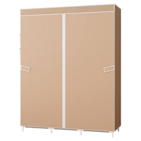 1 x RAW Customer Returns UDEAR Simple Fabric Wardrobe Folding Wardrobe Fabric Wardrobe Bedroom Wardrobes - RRP €41.94