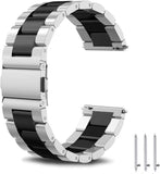 1 x RAW Customer Returns SUNDAREE Compatible with Samsung Galaxy Watch 6 4 47MM 46MM 43MM 42MM LTE 7 6 5 4 44MM 40MM FE 5 Pro 45MM,20MM Black Silver Men Women Stainless Steel Metal Bracelet Watch Strap Replacement Watch Band - RRP €17.54