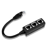 1 x RAW Customer Returns SUJAHHUJIQ RJ45 Ethernet Splitter Cable, RJ45 1 Male to 3 x Female LAN Ethernet Splitter Adapter Cable Suitable Super Cat5, Cat5e, Cat6, Cat7 LAN Ethernet Socket Plug Adapter - RRP €15.03