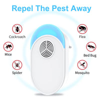 1 x RAW Customer Returns Ultrasonic Pest Repeller 4 Pack, Pest Repeller, Electronic Pest Repeller Plug in for Insects, Mice, Beetles, Insects, Cockroaches - RRP €29.22