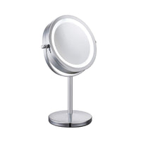 1 x RAW Customer Returns Meowoo Cosmetic Mirror With Light Makeup Mirror LED Make-Up Mirror 10x HD Double-Sided Magnification 360 Degree Adjustable 1pc  - RRP €34.99