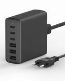 1 x RAW Customer Returns IFEART USB C charger, 100W 6-port USB C adapter multiple charger with 3 USB-C and 3 USB-A, USB C charging station power supply compatible for iPhone 15 14 13 12 11 SE XS XR 8, iPad, Samsung, cell phones - RRP €30.24